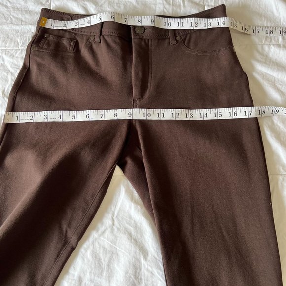 Chicos So Slimming Brown Pants Elastic Waist Chico 0.5 Short. - Picture 3 of 8